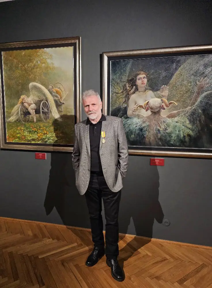 Daniel Pielucha uhonorowany Medalem Tysiąclecia podczas wystawy „Chrabri vis moderna”